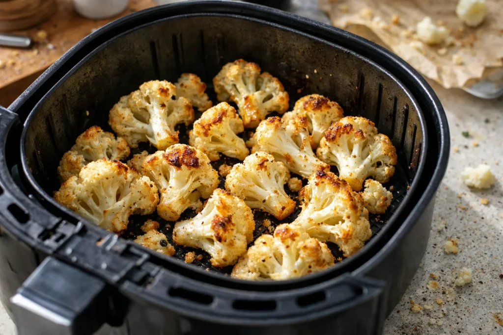 bloemkool roosteren in de airfryer