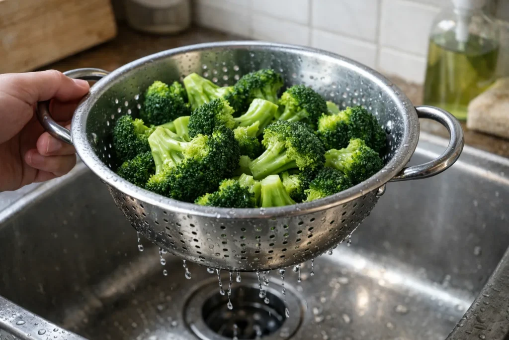 broccoli roosjes voorbereiden voor ovenschotel